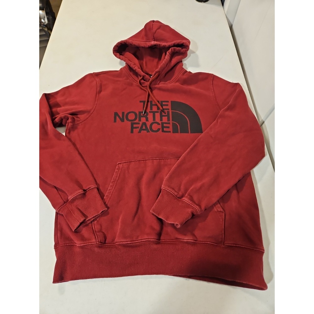 The North Face Hoodie Mens Medium Pullover Maroo Sweatshirt Kangaroo Pocket(1751